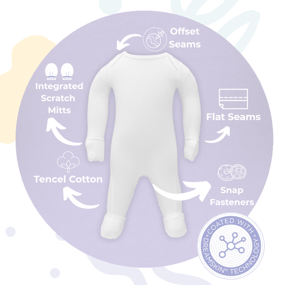 HappySkin Eczema Baby Garment Features