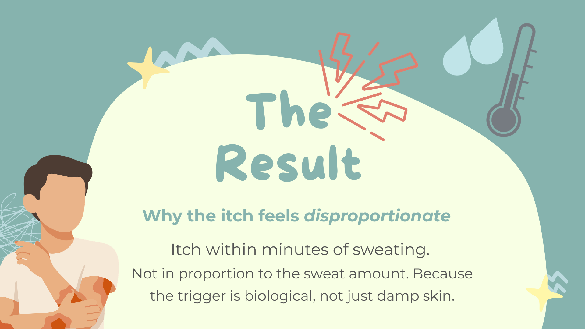 Why the itch feels disproportionate