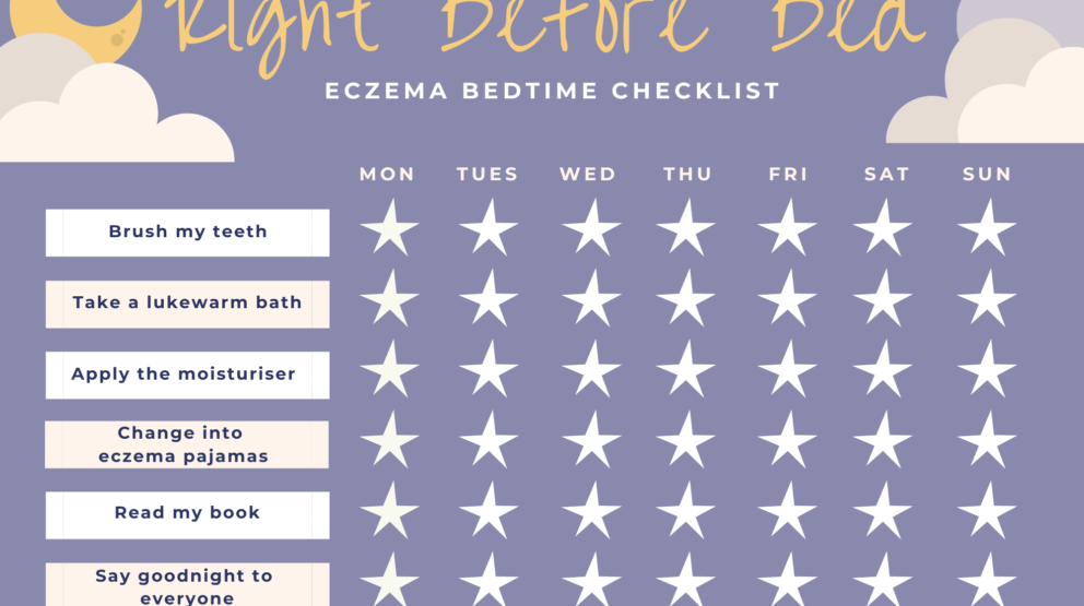 Bedtime Eczema Reward Chart