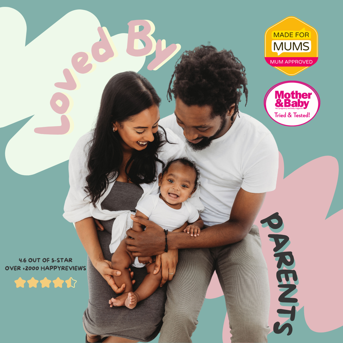 HappySkin loved by parents 4.6 out 5 stars reviews