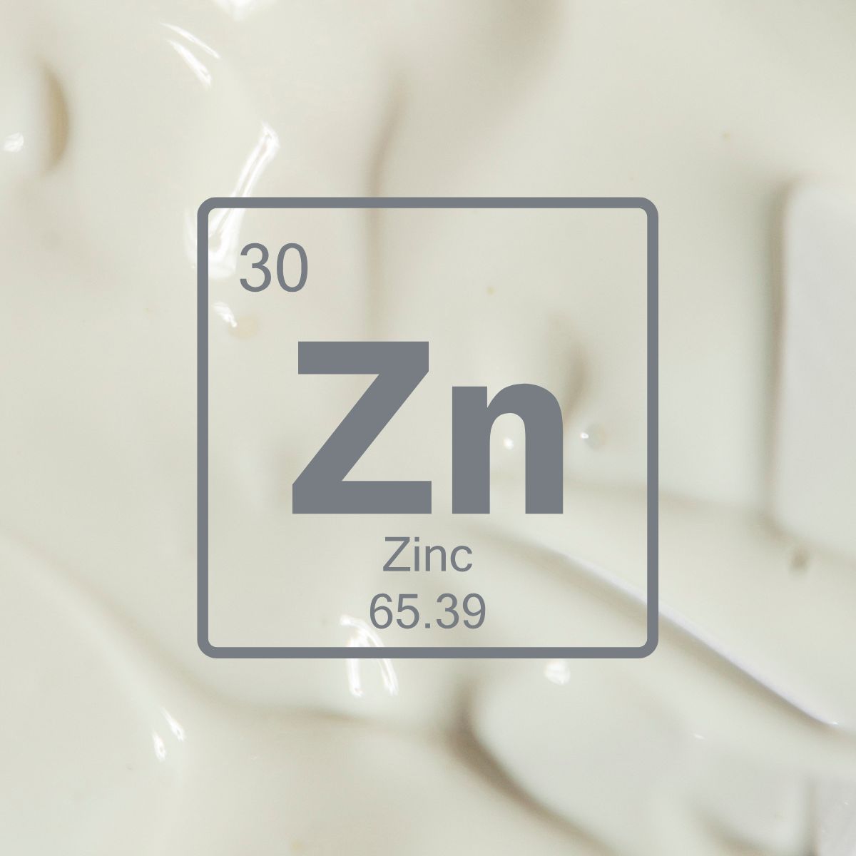 zinc cream smooth texture
